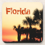 Florida - Palme-Sonnenuntergang-Getränk-Untersetze Drink Untersetzer