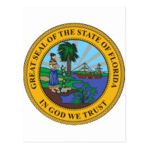 Florida-Staats-Siegel Postkarte