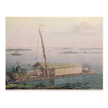 Floss auf dem Guayaquil-Fluss Postkarten