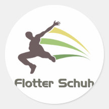 Flotter Schuh Aufkleber
