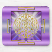 Flower Of Life Yantra Mauspad