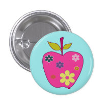 FlowerApple Knopf Anstecknadelbutton