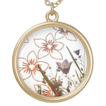 Flowers Floating and Grass Pendants
