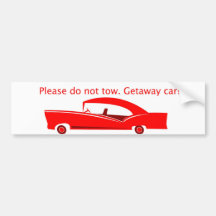 Fluchtwagen! Autoaufkleber