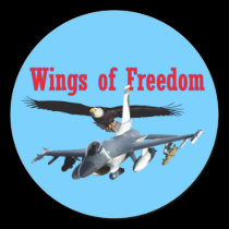 Flügel F-16 der Freiheit aufkleber