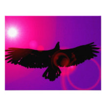 Flügel von Eagle Ankündigungskarten