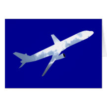 Flugzeug airplane karte