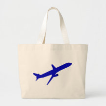 Flugzeug airplane leinentaschen