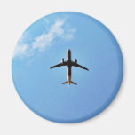 Flugzeug auf Himmel Magnete