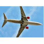 Flugzeug auf Himmel-nahem hohem Photo Statuen