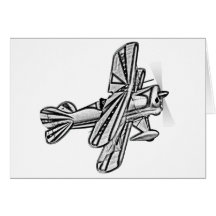 Flugzeug - Avion Grußkarten