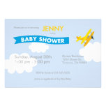 Flugzeug-Babyparty-Einladung