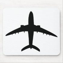 Flugzeug-Flugzeug-Flugzeugikone mousepads