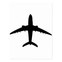 Flugzeug-Flugzeug-Flugzeugikone Postkarte