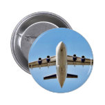 Flugzeug-Start hoch Anstecknadelbutton