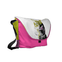 Fluo Katzen-Tasche Kuriertasche