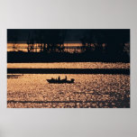 Fluss Mississipi-Bootfahrt Posterdruck