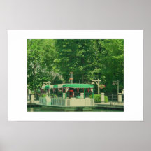 Flussboot Plakatdruck