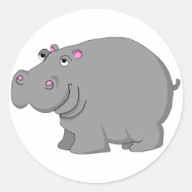 Flusspferd Sticker