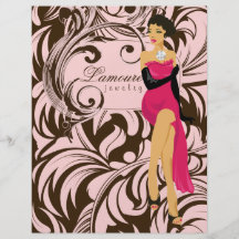 Flyer-Salon-Diamant-Schmuck-Frauen-Rosa Brown