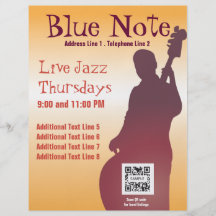 Flyer-Schablonen-Ereignis-Jazz-Band