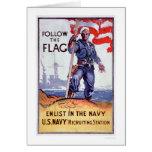 Folgen Sie der Flagge - tragen Sie Marine ein (US0 Karte
