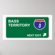 Folgender Bass-Ausgang Posterdruck