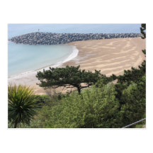 Folkestone-Bucht im Sommer Postkarte