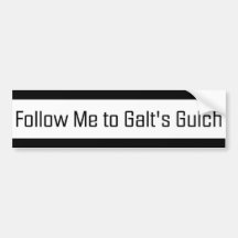 Follow-me zu Galts Gulch Auto Sticker