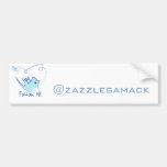 Follow-meTwitter-Geschenke und Wirbels-T-Shirts Autoaufkleber