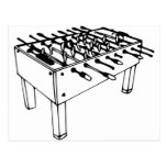Foosball - Tabellenfußball Postkarte