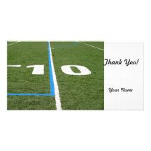 Football Field Ten Photo Card Template