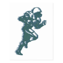 football rugby postkarten