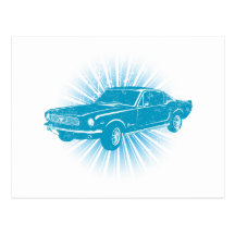 Ford-MustangFastback 1966 Postkarten