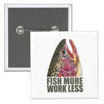 Forelle, die mehr fischt anstecknadelbuttons