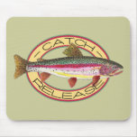 Forelle-Fang-u. Freigabe-Fischen Mauspads