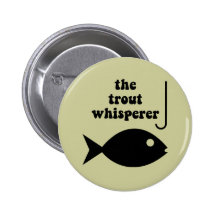 Forelle Whispererfischen Anstecknadelbutton