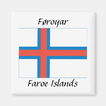 Føroyar - Färöer-Flagge Magnets