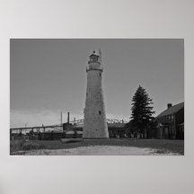 Fort Gratiot helles Plakat (B&W)