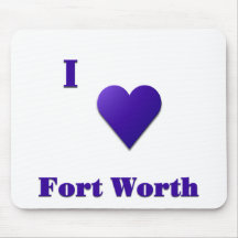 Fort Worth -- Mitternachtsblau Mousepad