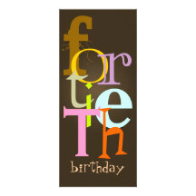Fortieth Geburtstags-Party Einladungen