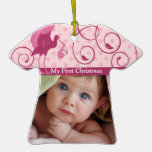 Foto-Baby-kleine T-Stück Verzierungs-1. Weihnachte Ornament