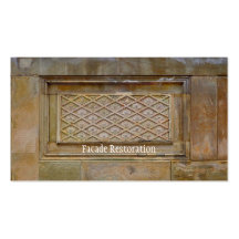 Foto des dekorativen Flachreliefs Visitenkarten Vorlage