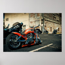 Foto des Motorrades Posterdrucke