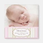 Foto-Geburts-Mitteilungs-Magneten - Baby