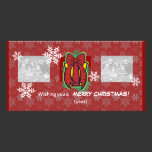 Foto-Karte - 2 Foto-Weihnachtskarten-Schablone fotokarten