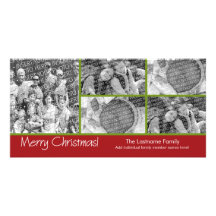 Foto-Karte: Frohe Weihnachten mit der Collage mit  Photokarten