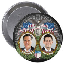 Foto Mitt Romneys Paul Ryan Anstecknadelbuttons