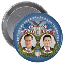 Foto Mitt Romneys Paul Ryan Buttons