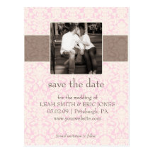 Foto Save the Date SCHABLONE Postkarte